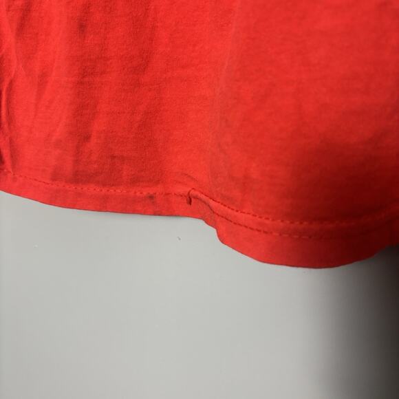 Vintage Y2K Big Cat Animal Shirt Red Men’s Women’s 2000 Large - Picture 7 of 8